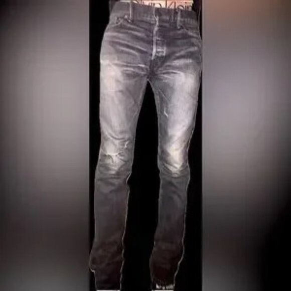 Men's John Elliott Cast 2 Season 10 Antique Daze Black Denim Jeans, NWOT, Raw He - Picture 9 of 14